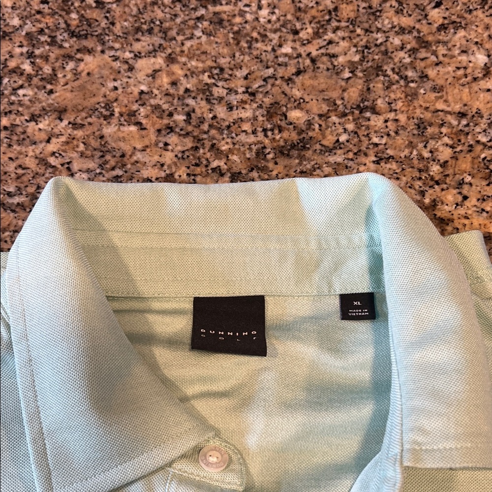 Dunning Men's Light Green Polo Shirt